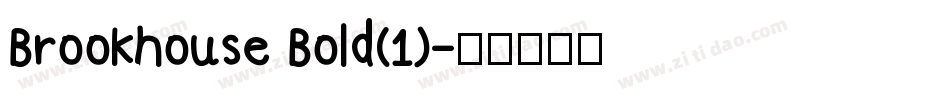 Brookhouse Bold(1)字体转换